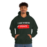 I AM Worth My Peace Hooded Sweatshirt